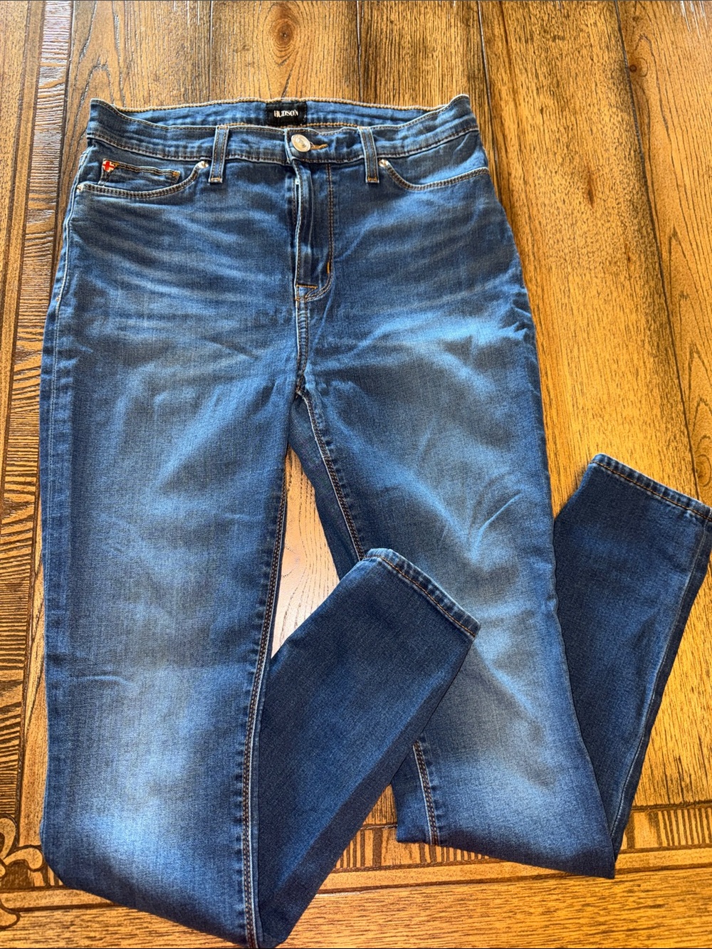 Hudson Jeans Blair Super Skinny Women’s Skinny Jeans in Medium Blue Wash
